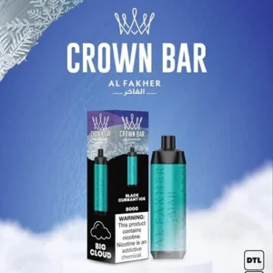 crown bar alfakher blackcurrant ice 8000 puffs 1.webp