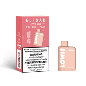 elfbar lowit 5500 juicy peach stlth vape pod shopelfbar.png