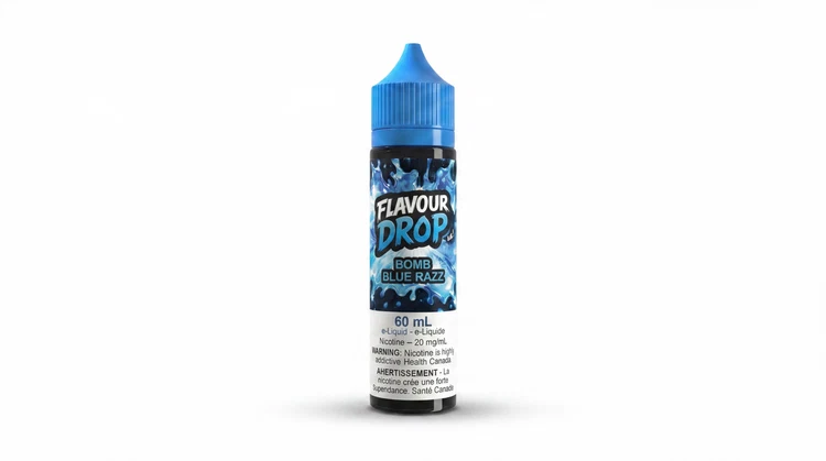 Trusted Vape Shop Australia – Disposable Vapes, Pods, E-Liquids & Vaporizers website banner design a blue capped bottle of flavour drop e liquid ga2cxycb