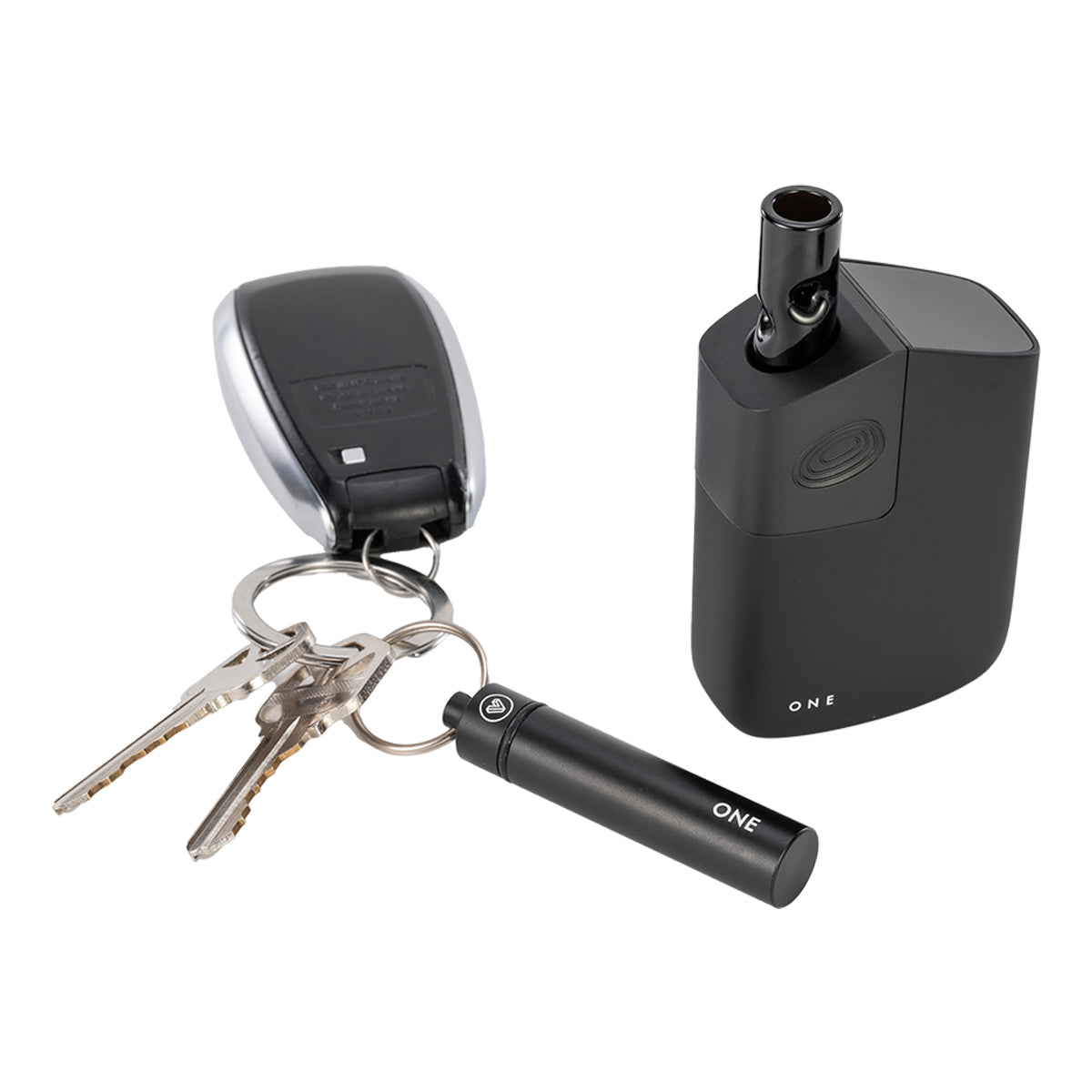 capsule caddy for lobo and one black top view with keychain.jpg capsule caddy for lobo and one black top view with keychain.jpg