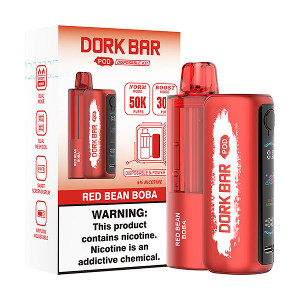 dork bar pod kit 50k disposable red bean boba.jpg dork bar pod kit 50k disposable red bean boba.jpg