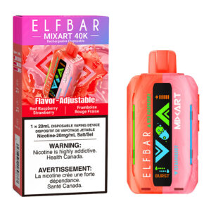 elf bar mixart 40k disposable vape device red raspberry strawberry 20ml.jpg