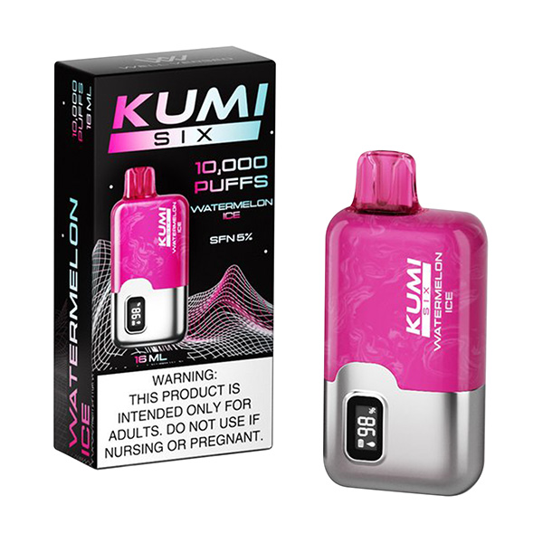 kumi six 10k puffs disposable watermelon ice.jpg kumi six 10k puffs disposable watermelon ice.jpg