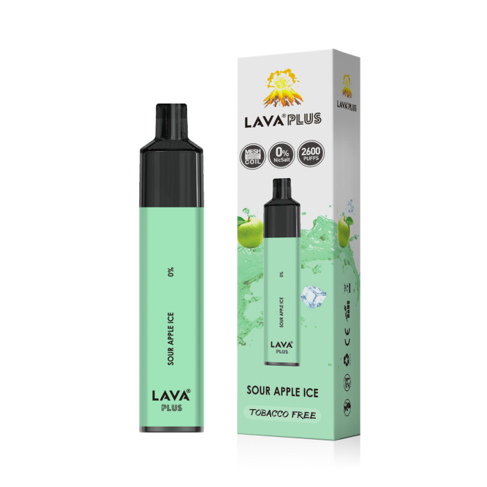 lava plus disposable vape tobacco free 0 nic 2600 puffs sour apple ice.png lava plus disposable vape tobacco free 0 nic 2600 puffs sour apple ice.png