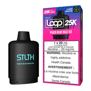 stlth loop 25k e liquid pod pack peach blue razz ice.jpg