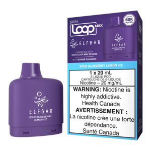 stlth loop max x elf bar e liquid pod pack sour blueberry lemon ice 20ml.jpg