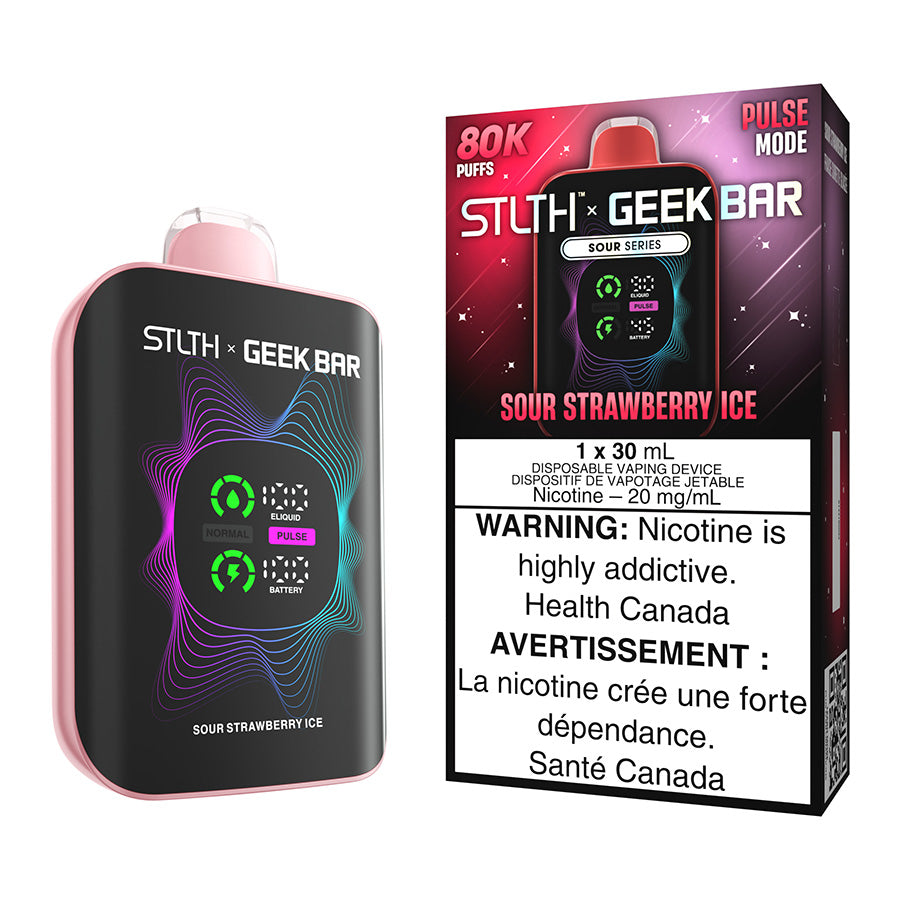 stlth x geek bar disposable vape device sour strawberry ice 30ml.jpg stlth x geek bar disposable vape device sour strawberry ice 30ml.jpg